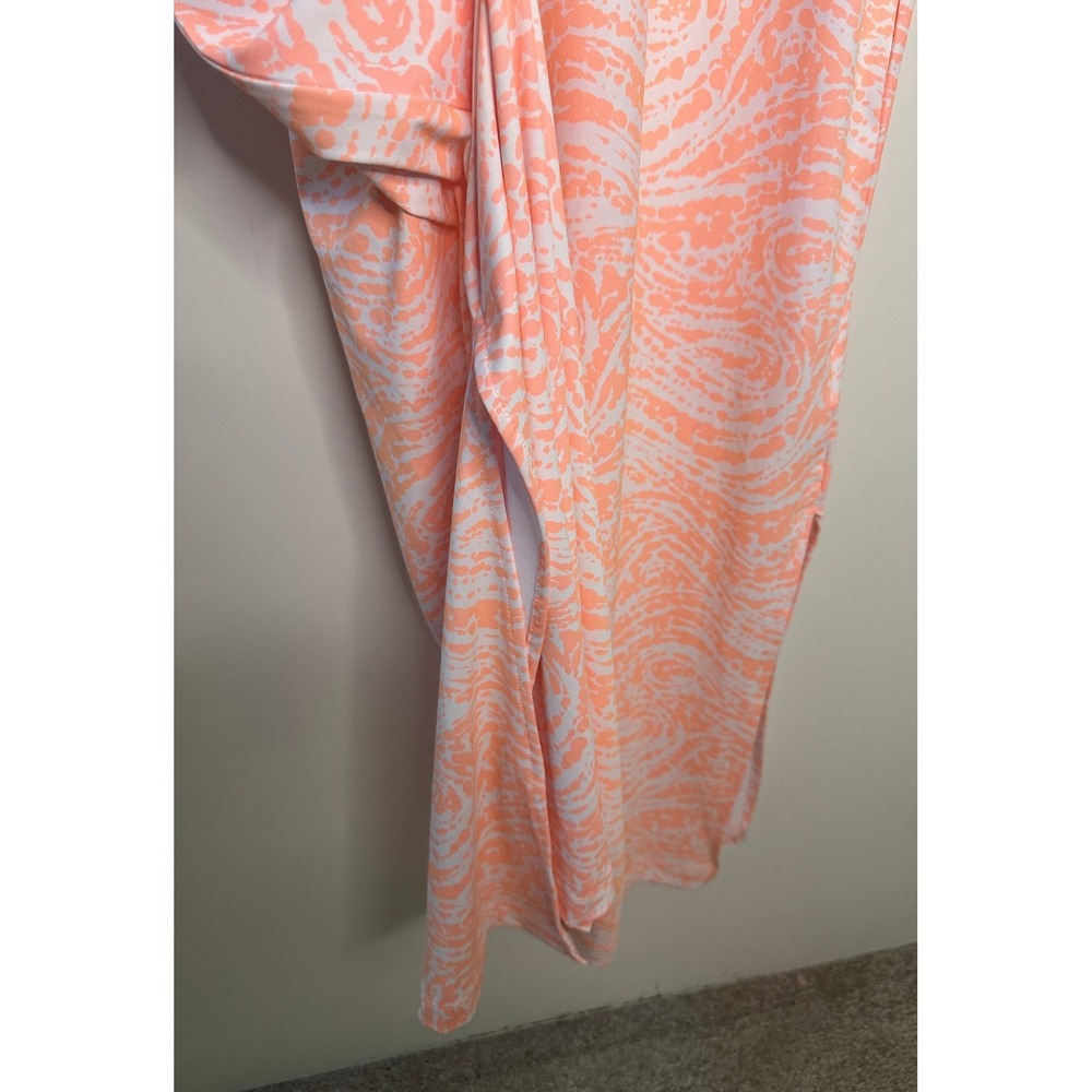 Columbia PFG Freezer Maxi Dress UPF 50 Tiki Pink Swirlscape Stretch Peach Large - Picture 13 of 16